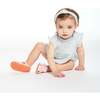 Flutter Sleeve Floral Baby Bubble, White - Rompers - 2