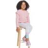 Floral Long Sleeve Tee, Pink - T-Shirts - 3