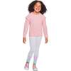 Floral Long Sleeve Tee, Pink - T-Shirts - 4