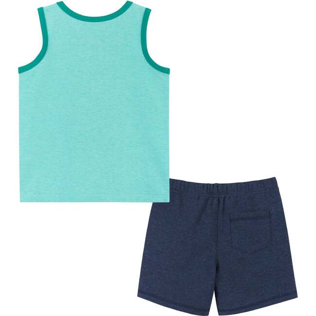 Cool Giraffe Tank & Short Set, Aqua - Mixed Apparel Set - 2