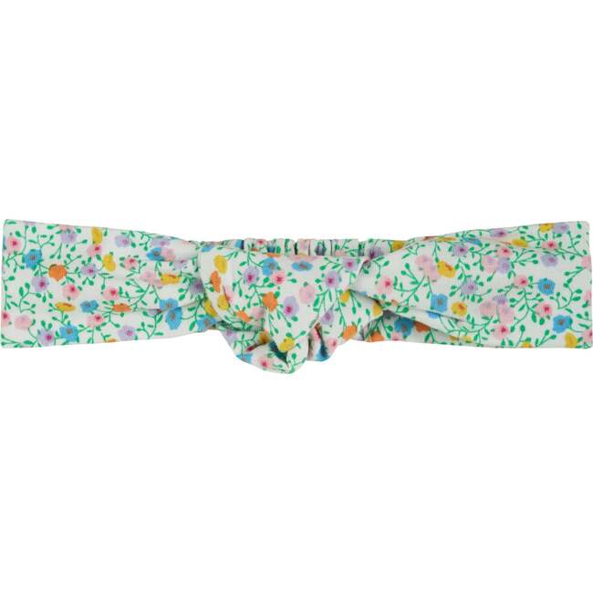 Flutter Sleeve Floral Baby Bubble, White - Rompers - 7