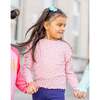 Floral Long Sleeve Tee, Pink - T-Shirts - 7