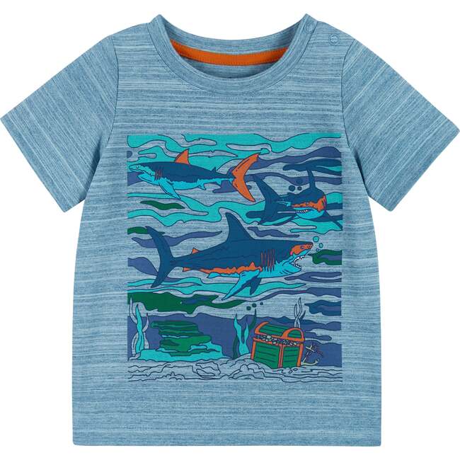 Baby Boy Shark Print Tee & Short Set, Multi - Mixed Apparel Set - 6