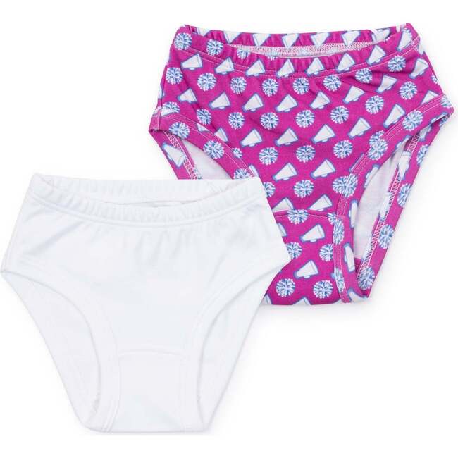 Lauren Girls' Underwear Set, Cheerleading/White