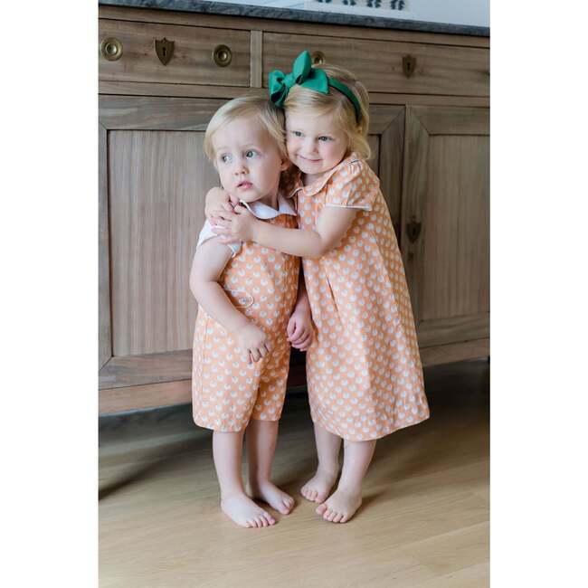 Wells Boys' Woven Jon Jon, Fall Pumpkins - Rompers - 4
