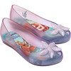 Mini Melissa Ultragirl + Little Mermaid II Inf, Clear And Purple And Pink - Slip Ons - 1 - thumbnail