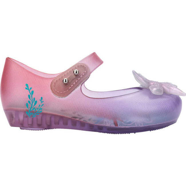 Mini Melissa Ultragirl + Little Mermaid II BB, Clear And Purple And Pink - Mary Janes - 2