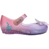 Mini Melissa Ultragirl + Little Mermaid II BB, Clear And Purple And Pink - Mary Janes - 2