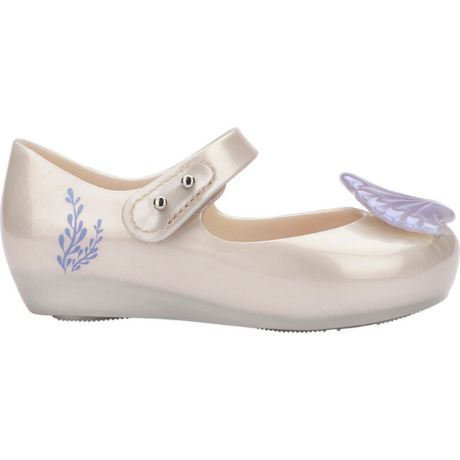 Mini Melissa Ultragirl + Little Mermaid II BB, Pearl White And Blue - Mary Janes - 2