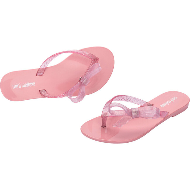 Mini Melissa Harmonic Sweet VII Inf, Pink And Glitter Pink - Slippers - 4