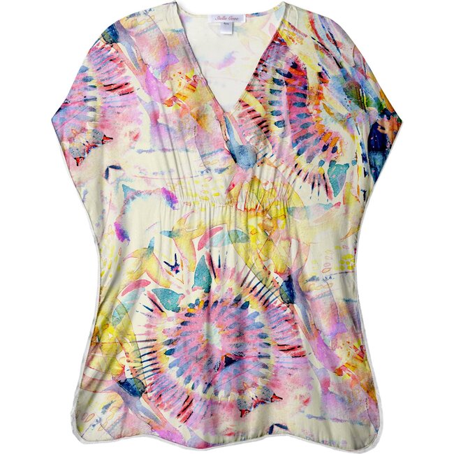 Heat Wave Print Cover-Up, Multicolors - Cover-Ups - 1