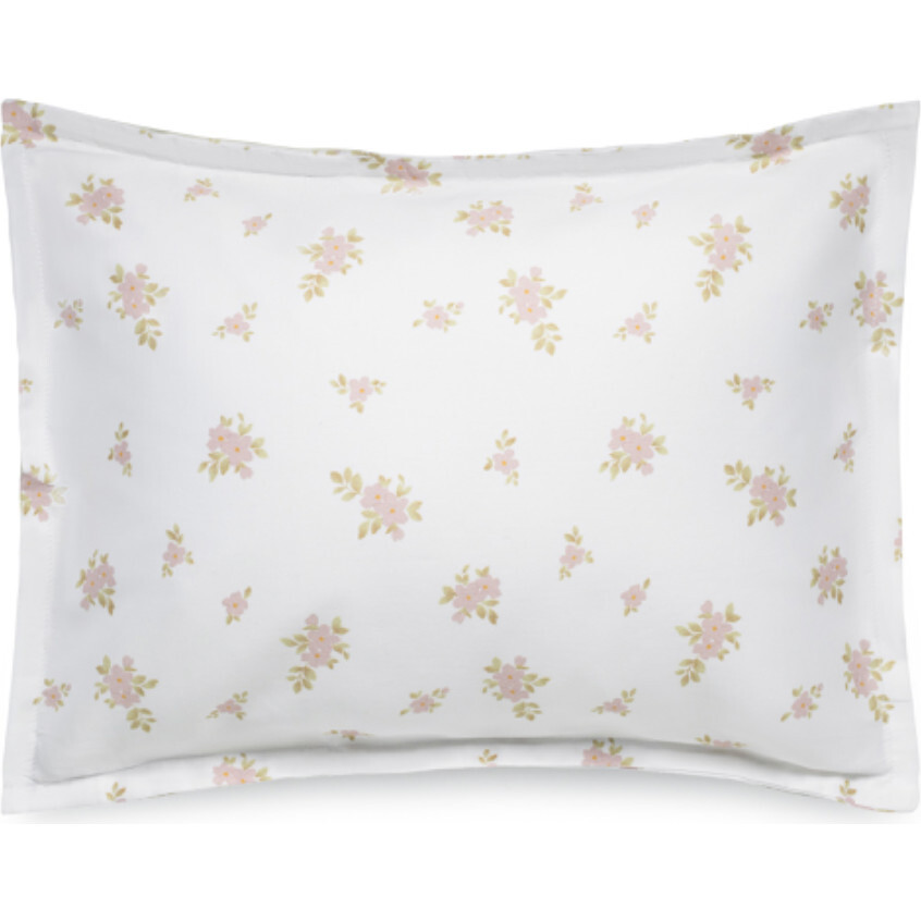 Jardin Floral Print Crib Sham, Pink - Duvet Sets - 1