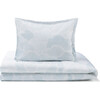 Nimbus Cloud Print Crib Duvet, Soft Blue - Duvet Sets - 1 - thumbnail