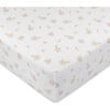 Jardin Floral Print Crib Sheet, Pink - Crib Sheets - 1 - thumbnail