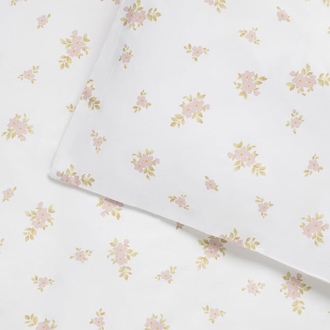 Jardin Floral Print Crib Sheet, Pink - Crib Sheets - 2