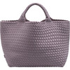 Women's St. Barths Medium Handwoven Tote, Lilac - OS - Bags - 1 - thumbnail