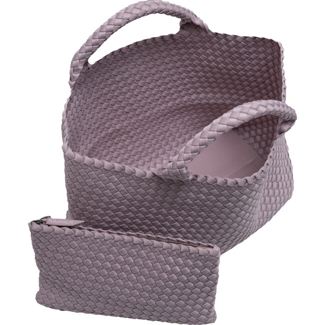 Women's St. Barths Medium Handwoven Tote, Lilac - OS - Bags - 2