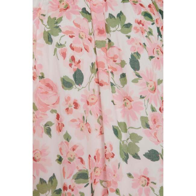 Women's Grace Dress in Pink Floral Cotton Voile  Pink - Dresses - 5