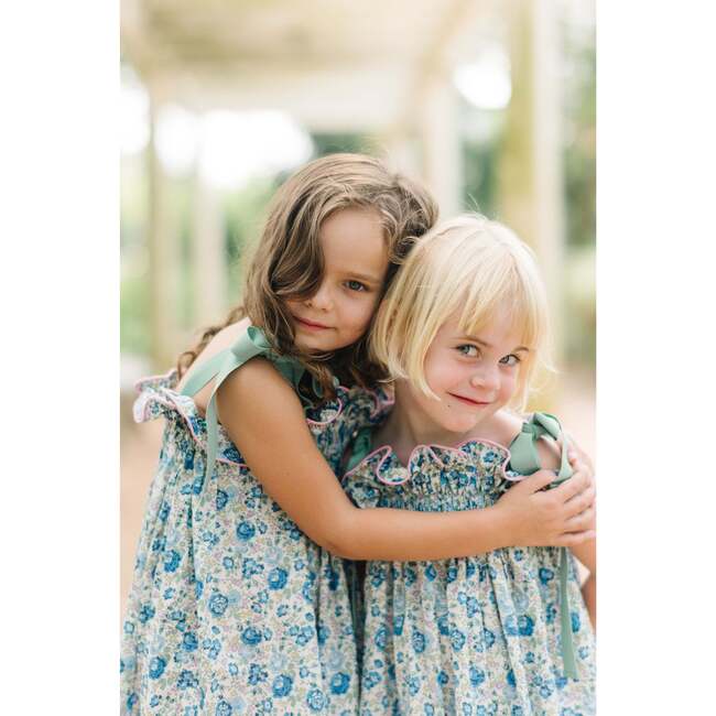 Girls' Jaime Dress in Blue Floral  Blue - Dresses - 6