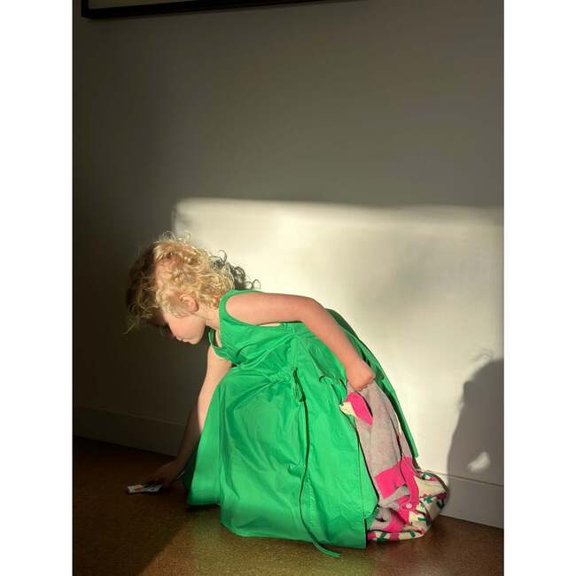 Origami Dress, Green - Dresses - 3