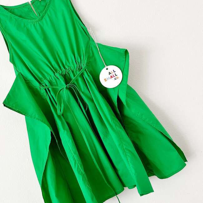 Origami Dress, Green - Dresses - 4