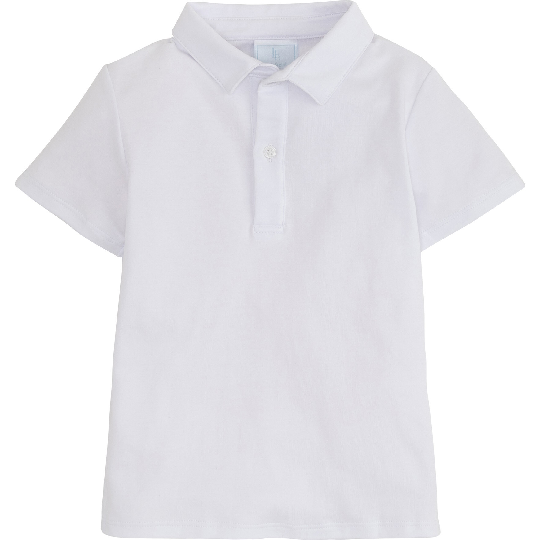 Short Sleeve Solid Polo, White - Polo Shirts - 1