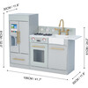 Little Chef Charlotte Modern Play Kitchen, Gray/Gold - Play Kitchens - 6