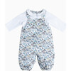 Little Liberty Print Zoo Dungaree, Zoo Print - Rompers - 1 - thumbnail