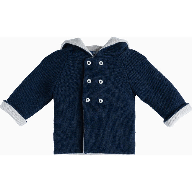 Little Knitted Coat, Navy
