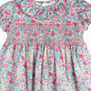 Little Liberty Print Florence Willow Smocked Dress, Pink Florence May - Dresses - 3