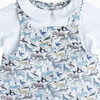Little Liberty Print Zoo Dungaree, Zoo Print - Rompers - 3