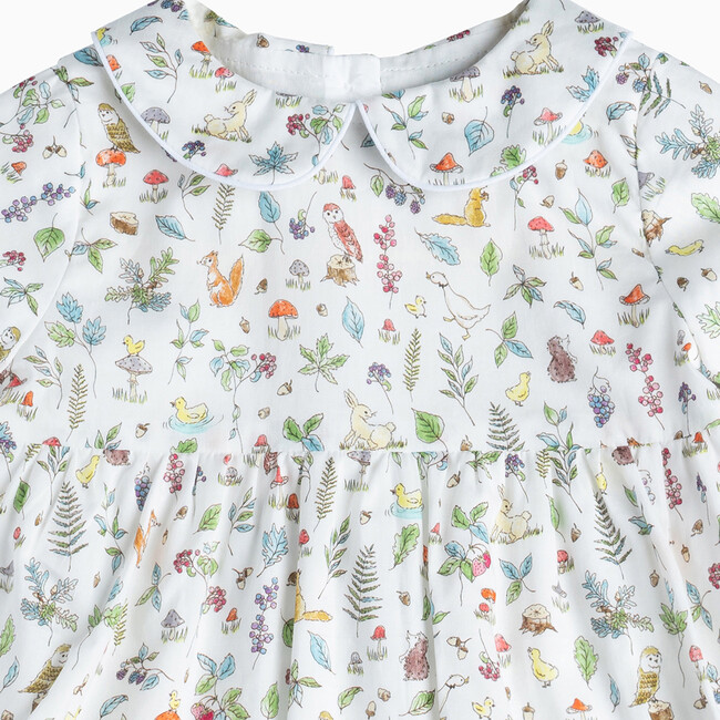 Little Liberty Print Woodland Romper, Multi - Rompers - 3