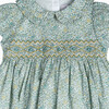 Little Liberty Print Katie & Millie Smocked Dress, Green Katie & Millie - Dresses - 3