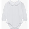 Little Evelyn Lace Trim Body, White - Onesies - 1 - thumbnail