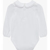 Little Evelyn Lace Trim Body, White - Onesies - 2