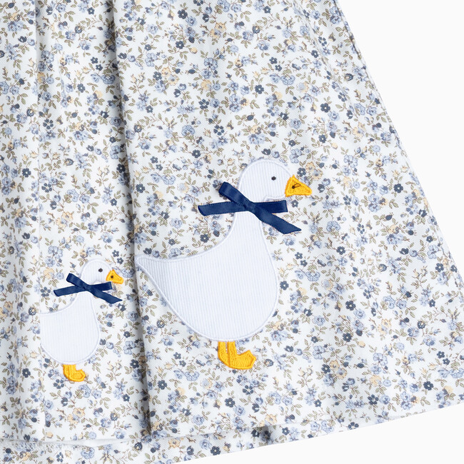 Little Jemima Floral Pinafore, Mini Navy Floral - Dresses - 3