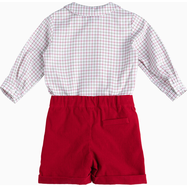 Little Rupert Set, Red Check - Mixed Apparel Set - 2