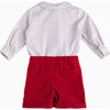 Little Rupert Set, Red Check - Mixed Apparel Set - 2