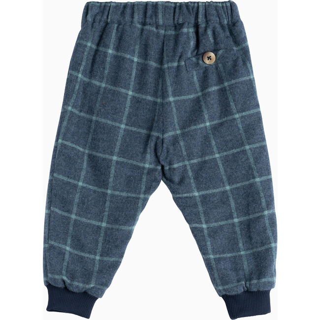 Little Orly Trousers, Navy & Sage Check - Pants - 2