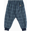 Little Orly Trousers, Navy & Sage Check - Pants - 2