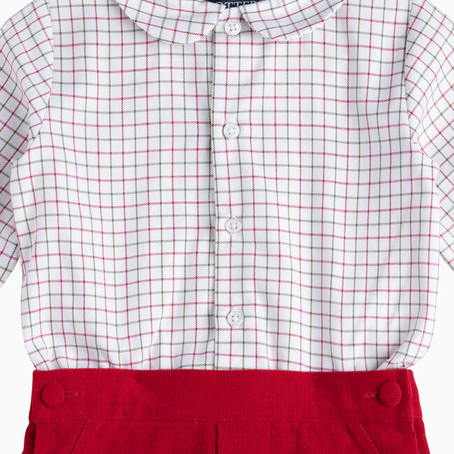 Little Rupert Set, Red Check - Mixed Apparel Set - 3