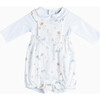 Little Animals Dungaree, Multi - Rompers - 1 - thumbnail