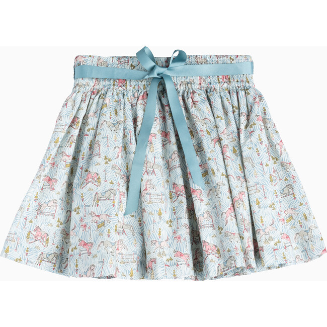 Liberty Print Gymkhana Pony Bow Skirt, Green Gymkhana