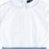 Little Rupert Set, White & Navy Herringbone - Mixed Apparel Set - 3