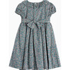 Liberty Print Robin Floral Smocked Dress, Green Ragged Robin - Dresses - 2