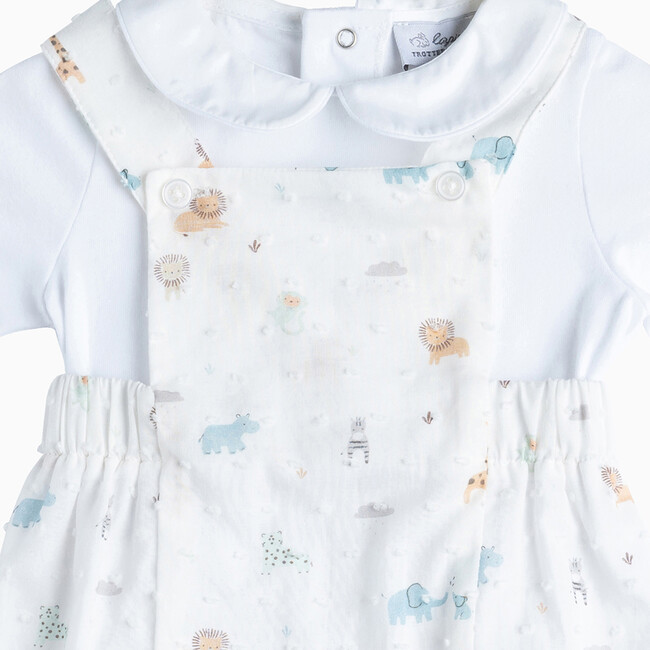 Little Animals Dungaree, Multi - Rompers - 3