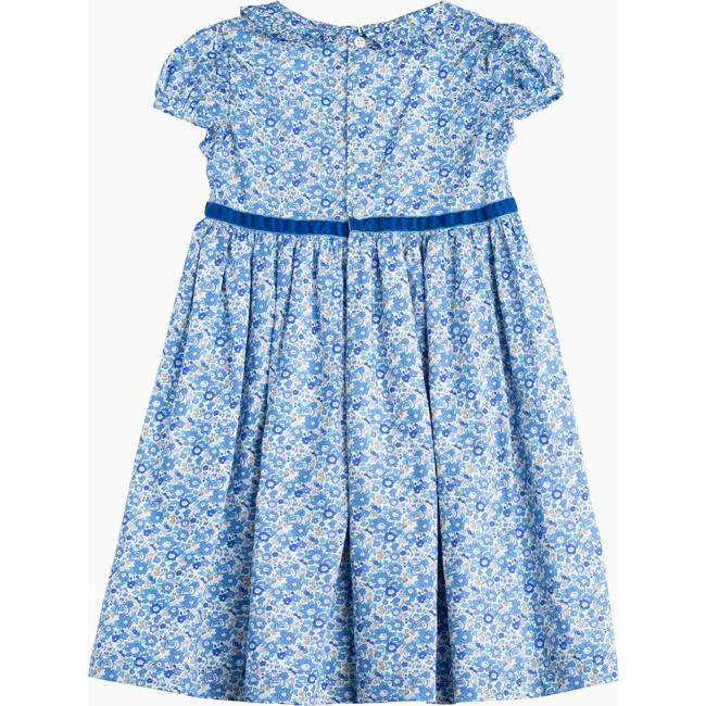 Liberty Print Betsy Ann Bow Dress, Blue Betsy Ann - Dresses - 2