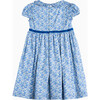 Liberty Print Betsy Ann Bow Dress, Blue Betsy Ann - Dresses - 2