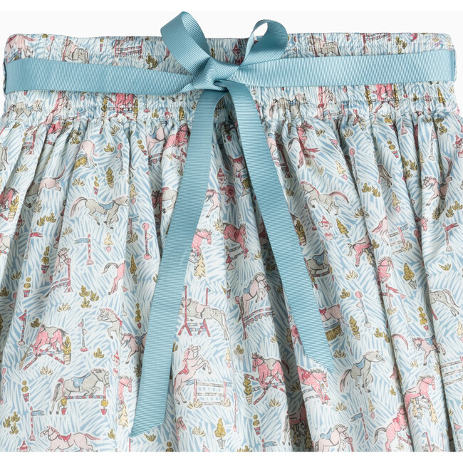 Liberty Print Gymkhana Pony Bow Skirt, Green Gymkhana - Skirts - 3