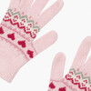Childrens Fairisle Gloves, Pink Fairisle - Gloves - 2